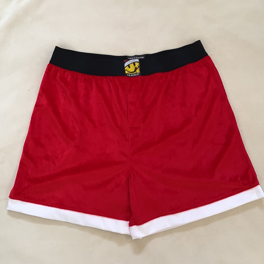 Joe Boxer Velour Santa Boxers